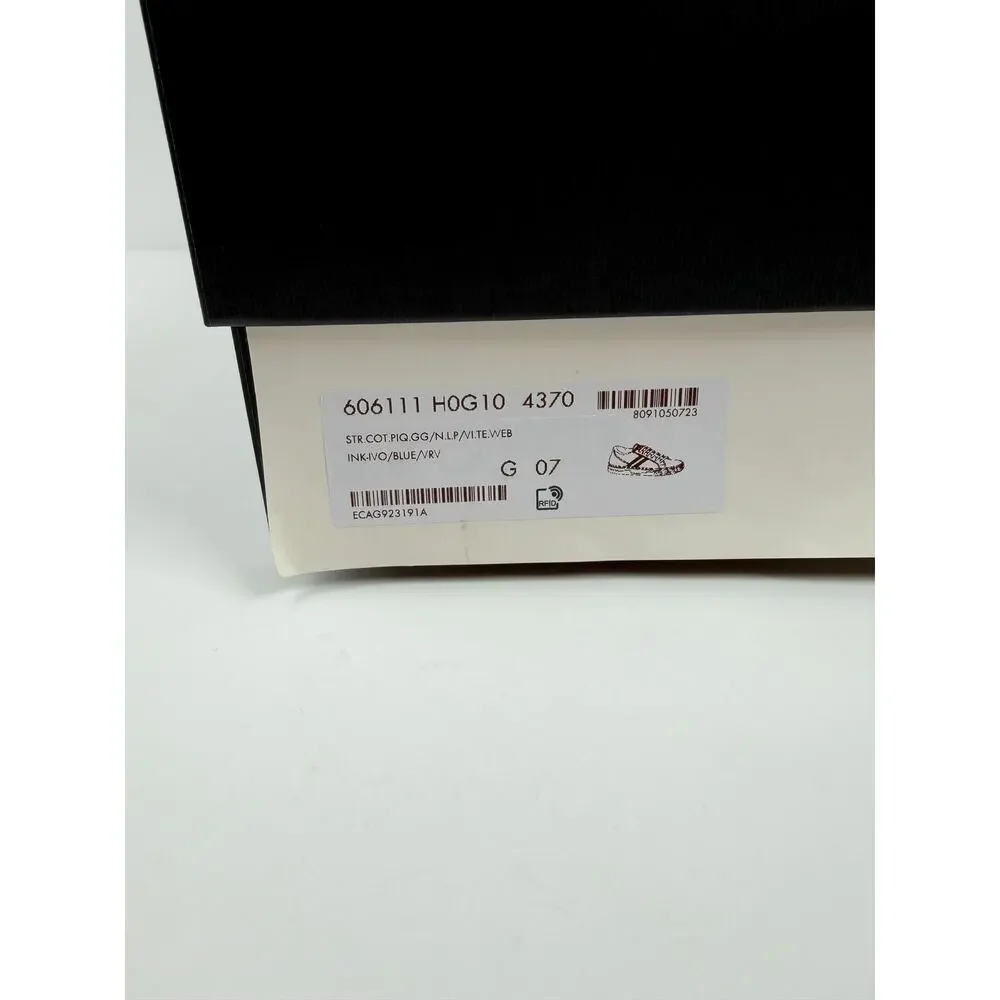 Size 7.5US - Gucci 1977 Blue Low Top NEW - Picture 10 of 10